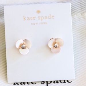 Kate Spade NWT disco pansy earrings
